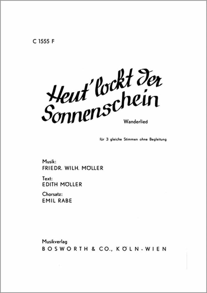 Heut' lockt der Sonnenschein